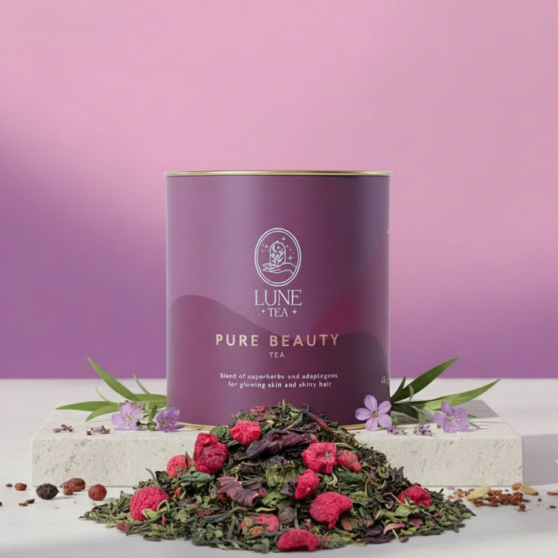 Lune Tea Pure Beauty Infusión con Adaptógenos para Belleza y Bienestar