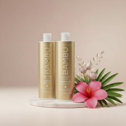 Champú y Acondicionador Bambú Haircare Jacques Janine Brasil 450 ml y 440 ml reparación capilar