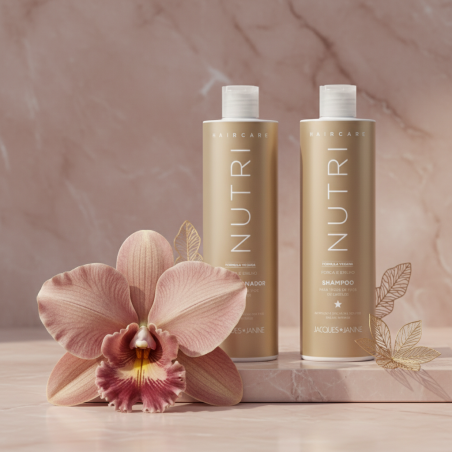Champú 450 ml + Acondicionador 440 ml Nutri Haircare Jacques Janine Brasil nutrición e hidratación