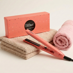 Mini Plancha Rosa Placas Cerámica Basculantes | 200 ºC | Calentamiento Rápido