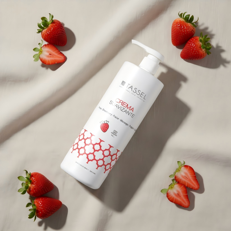 Crema Suavizante Fresa 1 L Acondicionador Capilar
