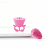 Anillo Rosa Silicona Sujeta Esmaltes Bifull