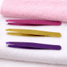 Pinza Morada Depilar Cejas Pollié Profesional