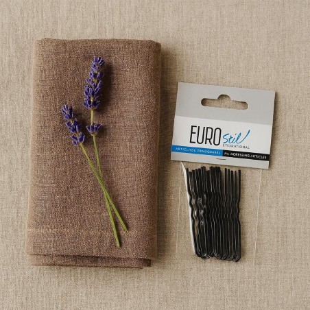Horquillas Invisibles Negras Eurostil Profesional