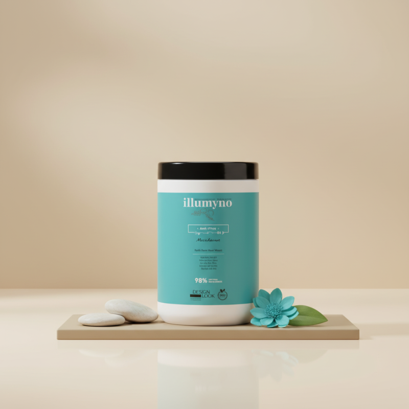Mascarilla Anti Frizz Illumyno Argán y Tsubaki 1000ml | Control Encrespamiento