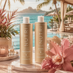 Champú 450 ml + Acondicionador 440 ml Nutri Haircare Jacques Janine Brasil nutrición e hidratación