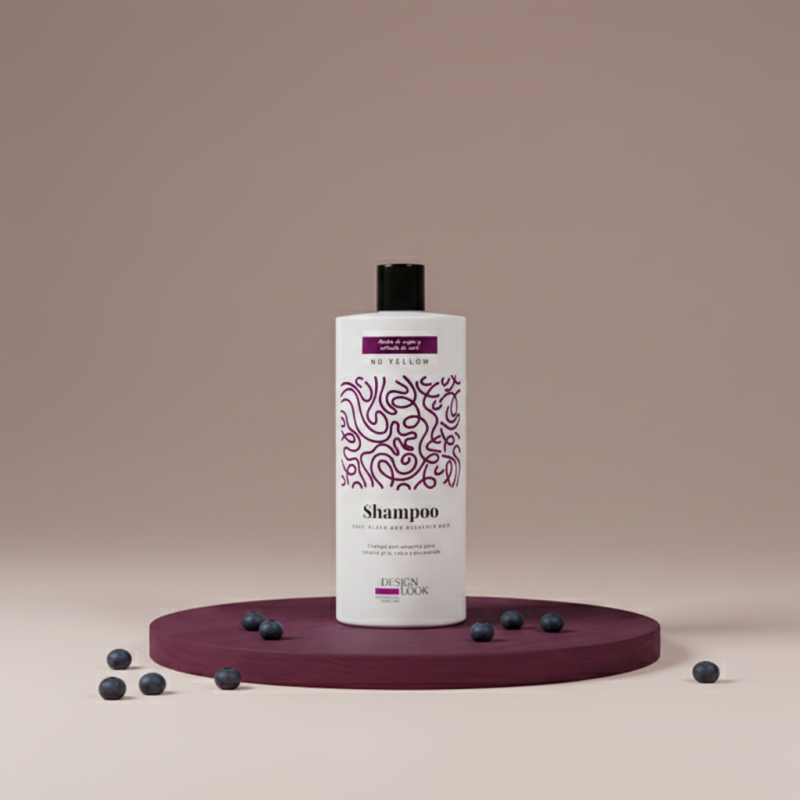 Champú Anti Amarillo 1L No Yellow Matizador para Cabello Rubio Gris y Decolorado