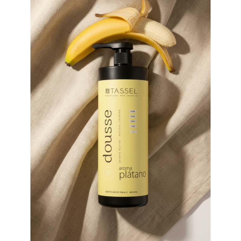 Champú Neutro Dousse Aroma Plátano 1000 ml | Limpieza Suave y Uso Diario