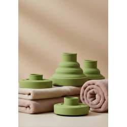 Difusor Plegable Verde Silicona | Universal, Compacto y Antiencrespamiento