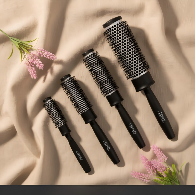Cepillo Térmico Mango Plástico 18 mm | Cepillo Profesional de Peinado