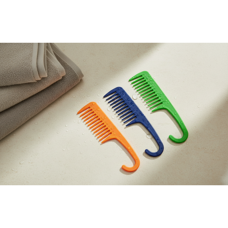 : Peine con Gancho Especial Ducha Verde Perfect Beauty | Peine Desenredante