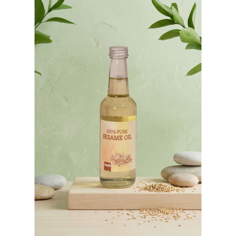 Yari Aceite de Sésamo 100% Puro 250 ml | Nutrición y Brillo Cabello Oscuro