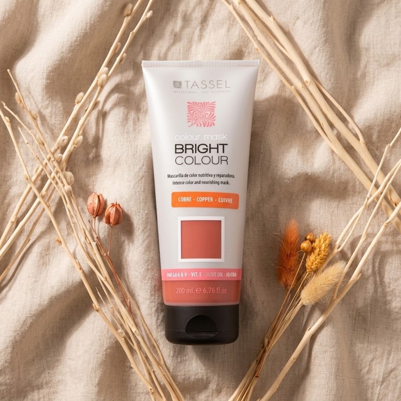 Tassel Bright Colour Mascarilla Color Cobre 200 ml | Color, Brillo y Nutrición