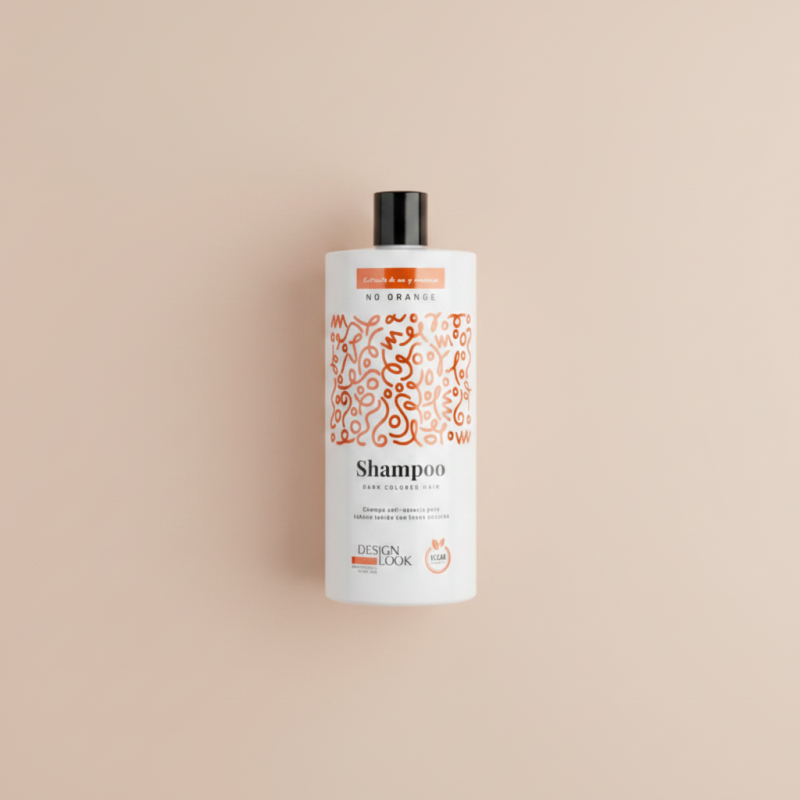 Champú Anti Naranja Vegano 1L No Orange Matizador Azul Cabello Oscuro