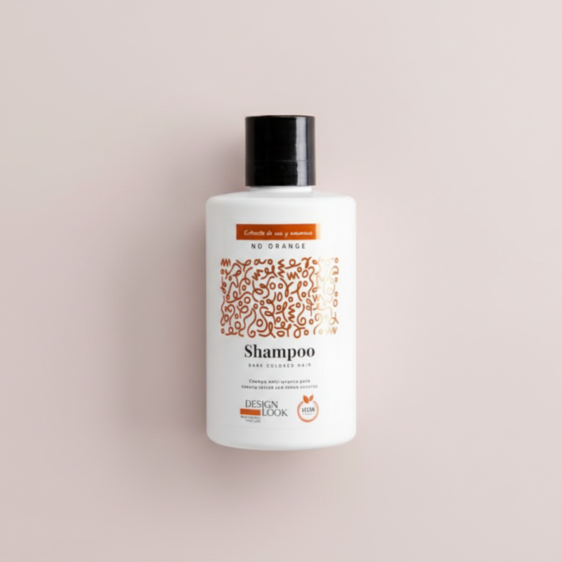 Champú Anti Naranja Vegano 300ML No Orange Matizador Azul Cabello Oscuro