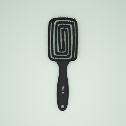 Maze Negro Cepillo Esqueleto Flexible Para Cabello Brillo y Suavidad